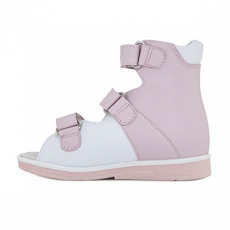 Сандали ортопедические Ортобум для девочек 71597-33 розовый/белый. Изображение 5 из 6